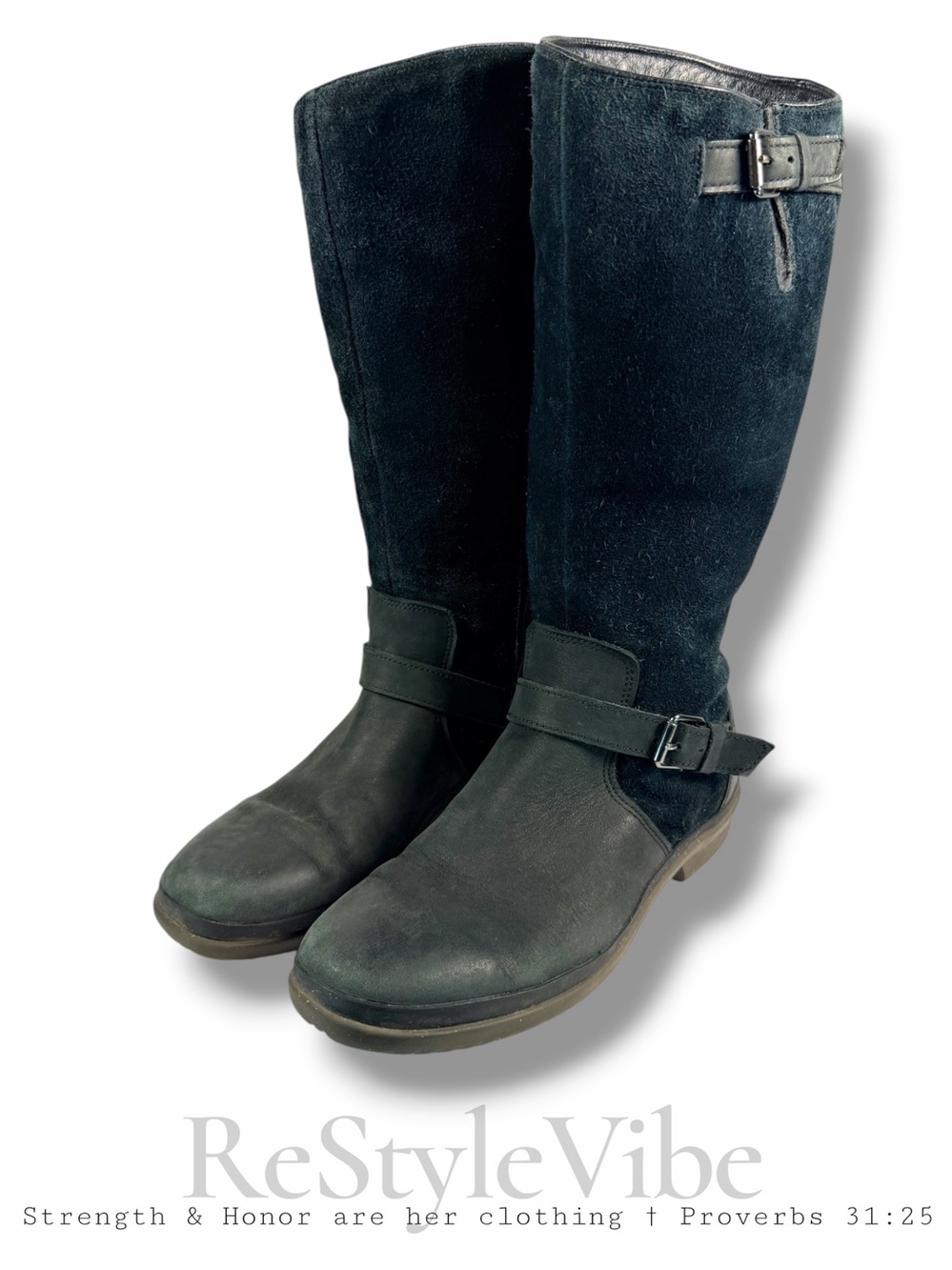 UGG Women’s Size 9 Boots Tall Riding Style Leather Suede
